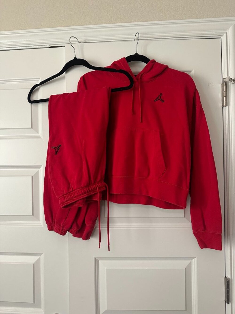 Red Jordan Brand Sweatsuit Top & Bottom